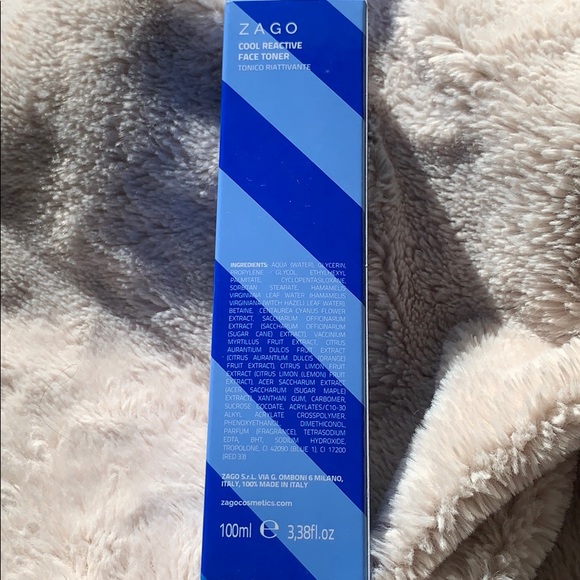 zago cool reactive face toner